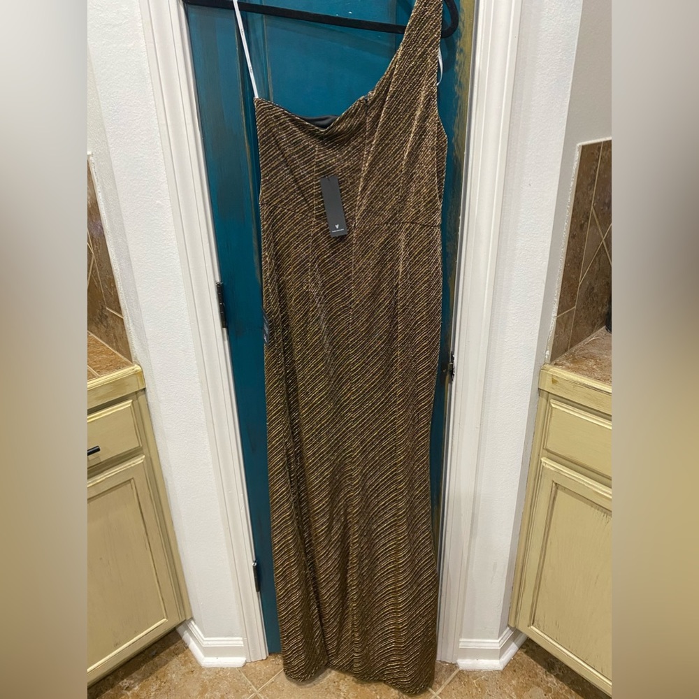 Black & Gold Evening Gown